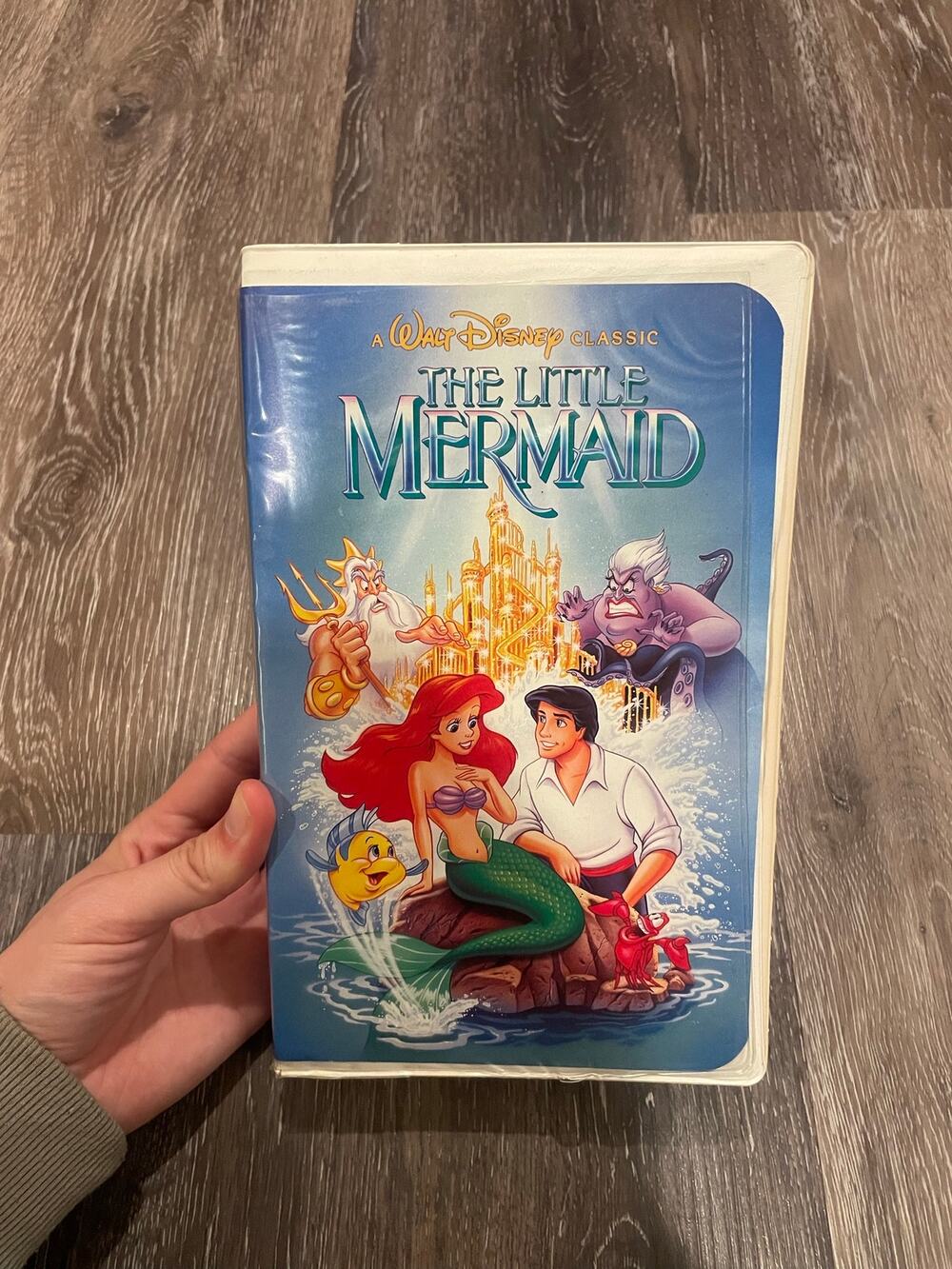 rare banned cover the little mermaid vhs *tested works*